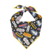 Super Hero Dog Bandana | Woof, Bark, Grr