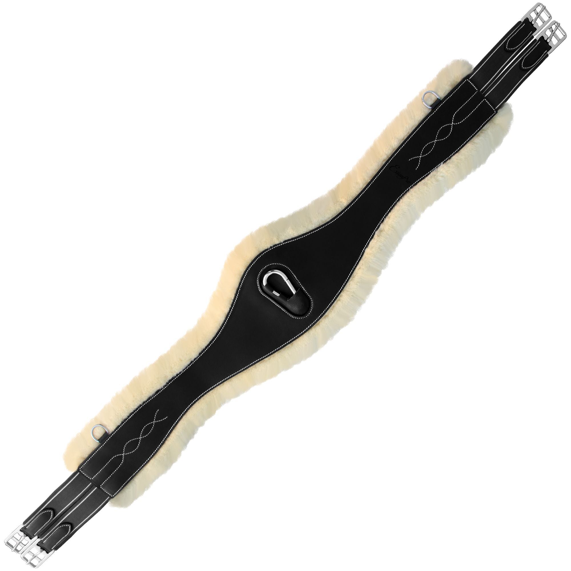 ExionPro Fancy Stitched Snap Over Lay Girth - Matching Elastic