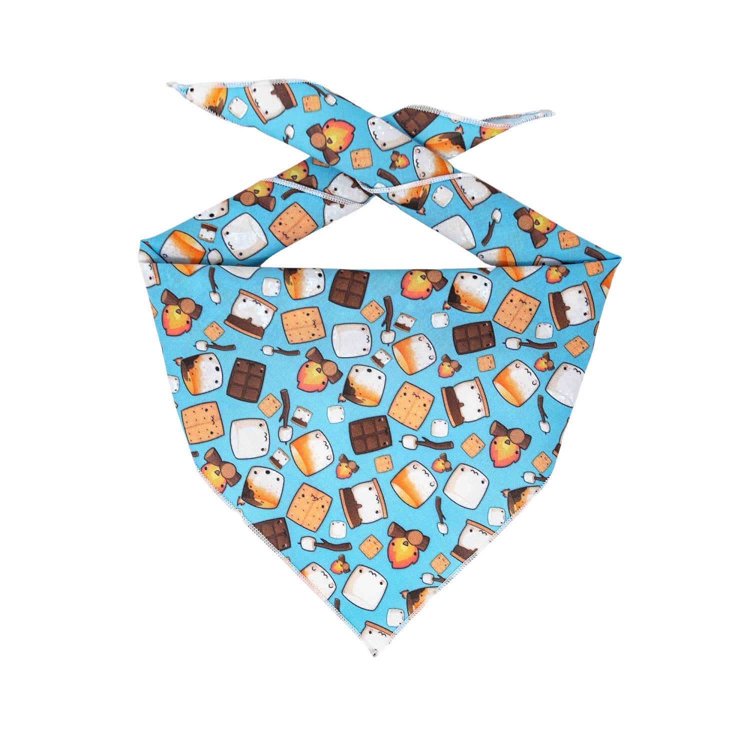 Camping | Marshmallow Bandana, Camping Bandana, Summer Bandana,  | Fall Bandana - Southlake Paws