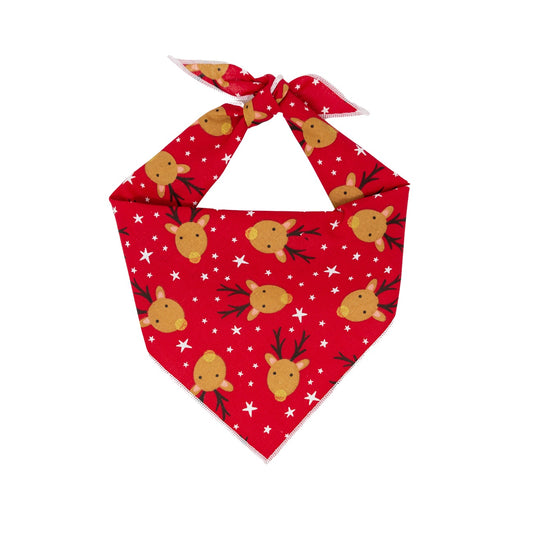 Holiday | Christmas Bandana | Holiday Bandana | Reindeer | Winter Bandana - Southlake Paws