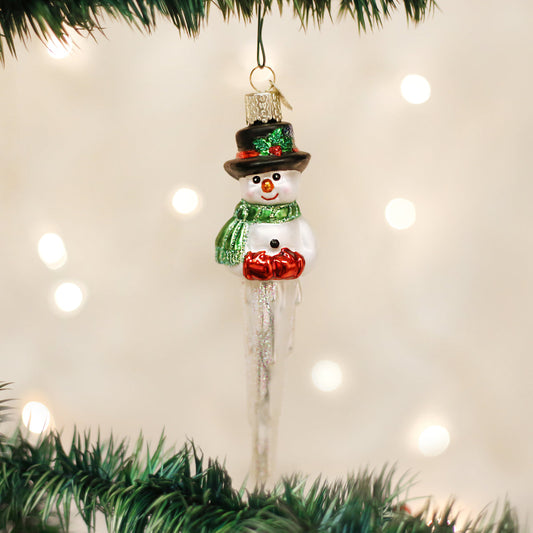 Icicle Snowman Ornament - Southlake Paws
