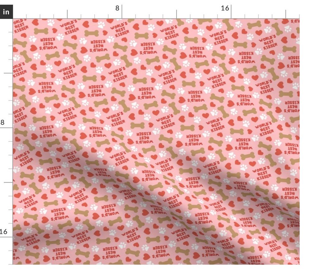 Valentine Bandana | Valentines Day Bandana | Worlds Best Kisser - Southlake Paws