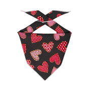 Valentine Bandana | Valentines Day Bandana | Red Hearts Valentine Dog Bandana, Hearts