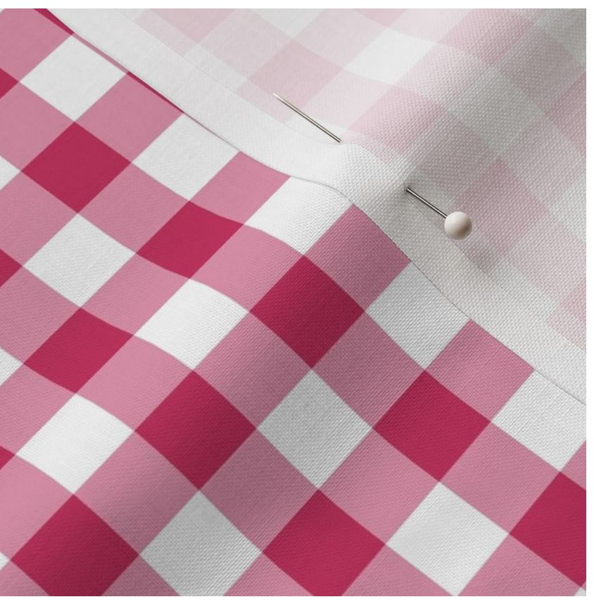 Bandana, Spring Plaid Dog Bandana, Pink, Spring Bandana | Raspberry Gingham - Southlake Paws