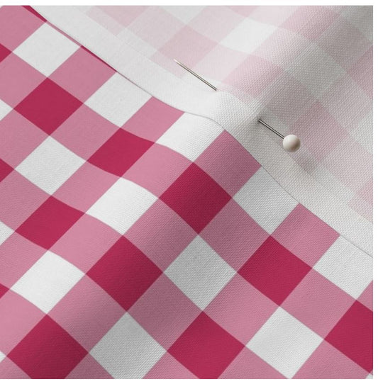 Bandana, Spring Plaid Dog Bandana, Pink, Spring Bandana | Raspberry Gingham - Southlake Paws