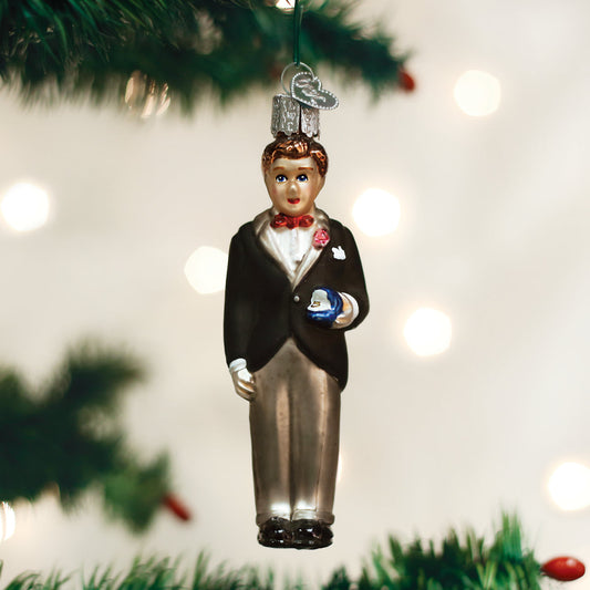 Groom - Brunette Ornament - Southlake Paws