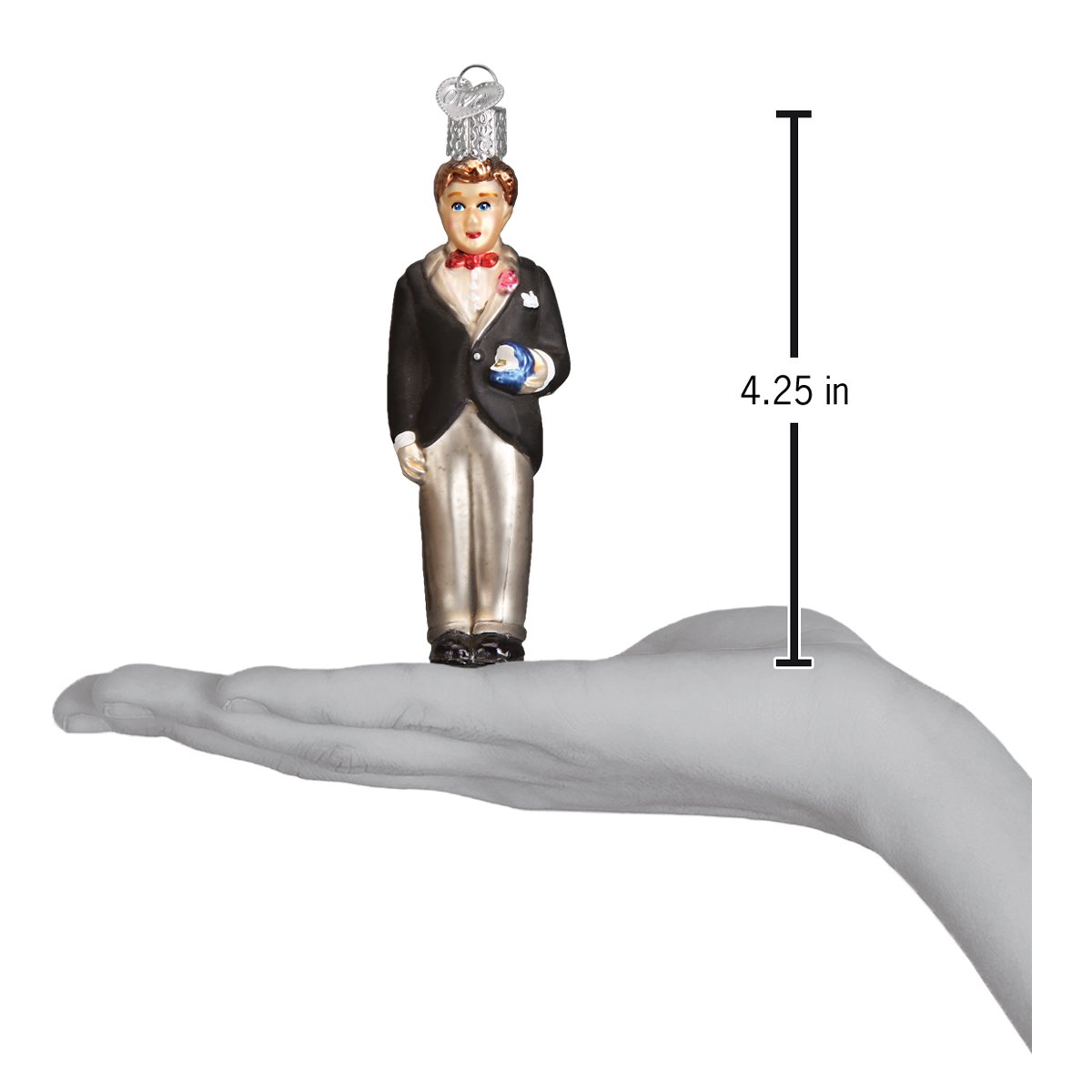 Groom - Brunette Ornament - Southlake Paws