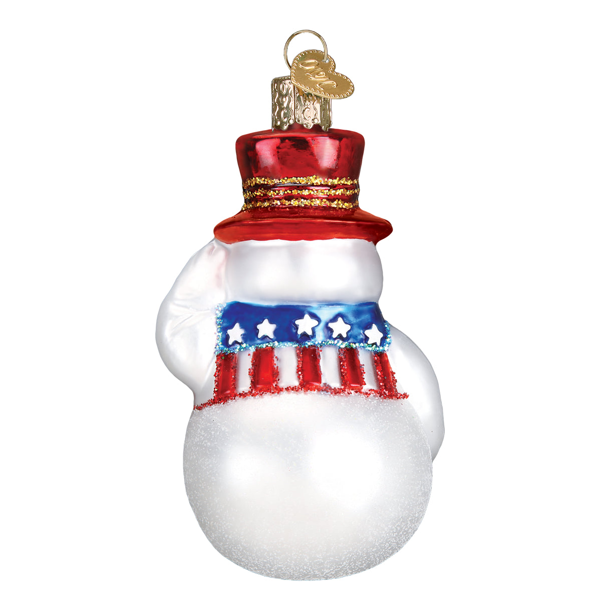 Patriotic Snowman Ornament - Southlake Paws