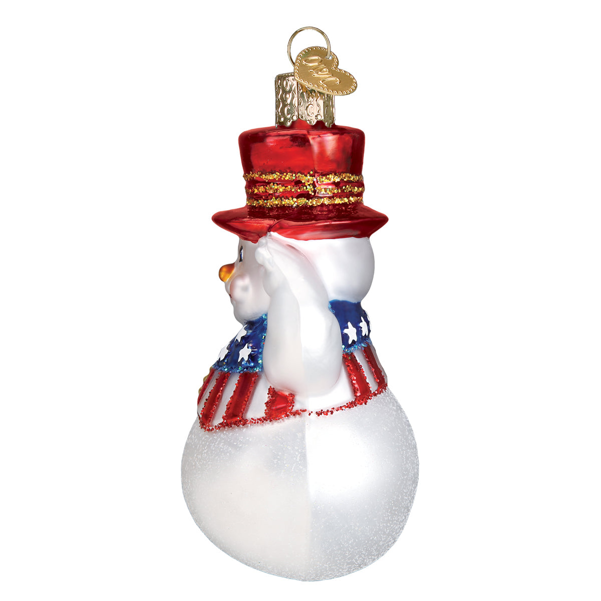 Patriotic Snowman Ornament - Southlake Paws