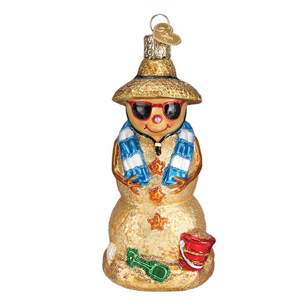 Sand Snowman Ornament - Southlake Paws