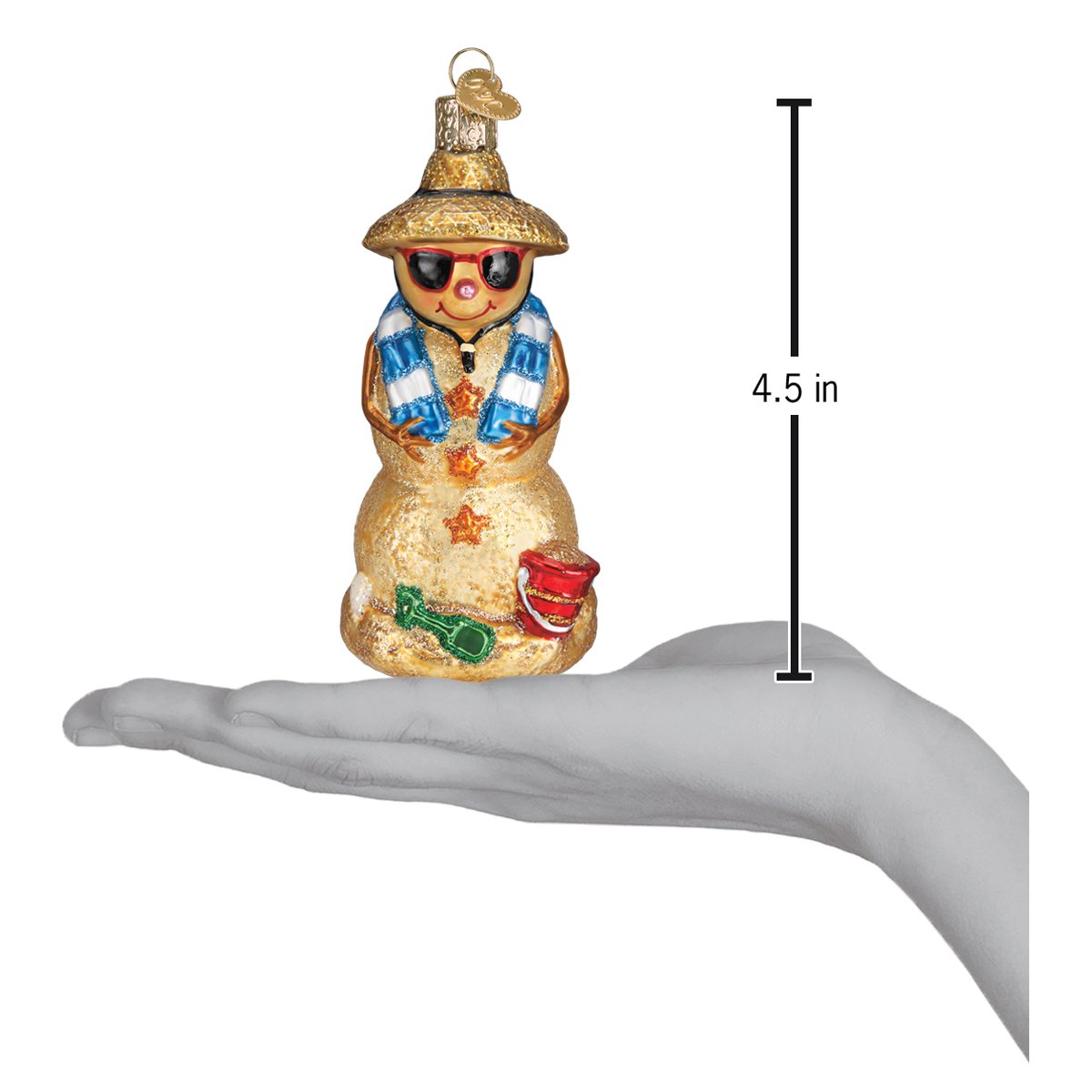 Sand Snowman Ornament - Southlake Paws