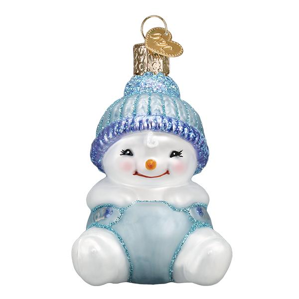 Snow Baby Boy Ornament - Southlake Paws