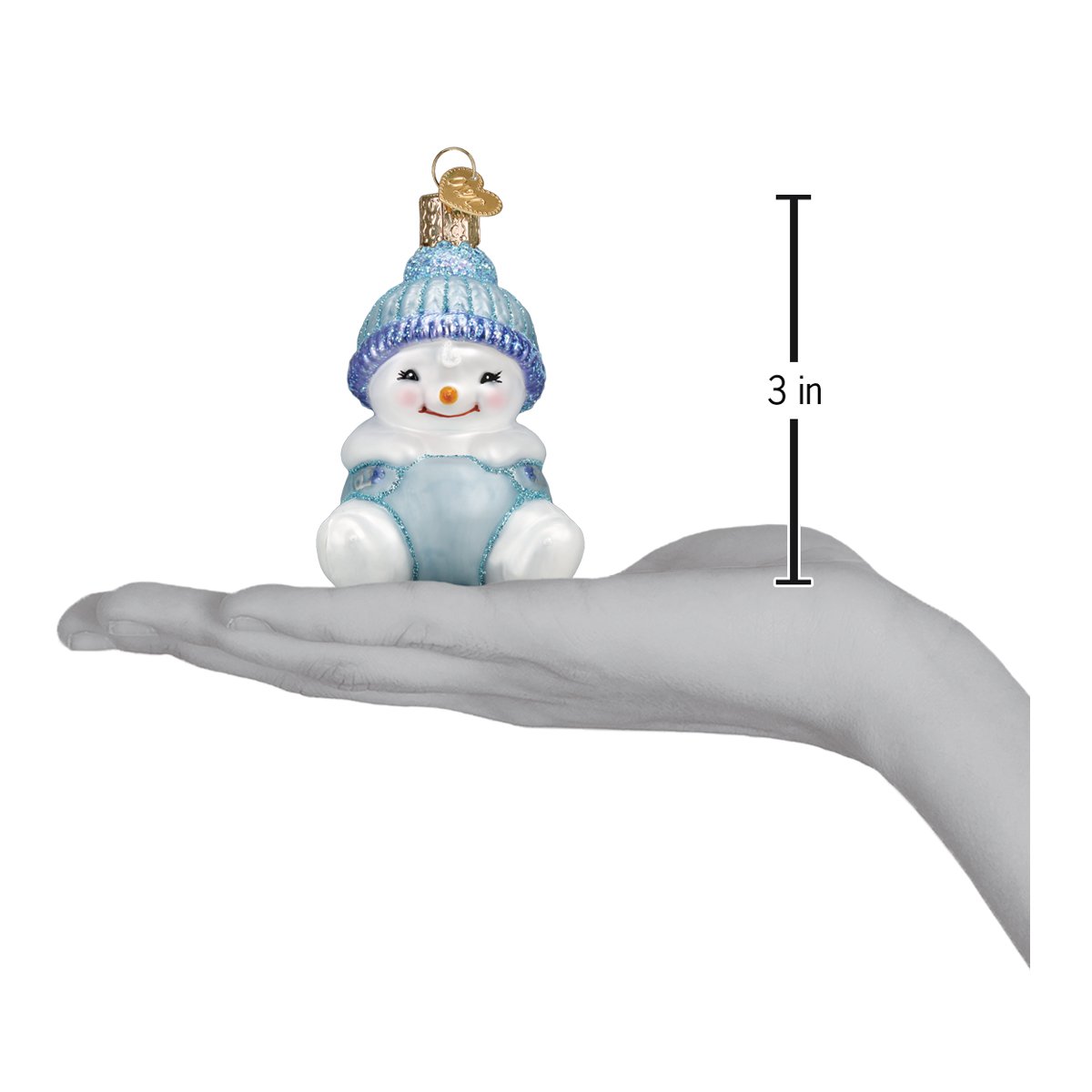 Snow Baby Boy Ornament - Southlake Paws