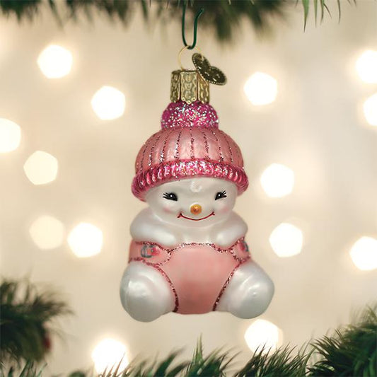 Snow Baby Girl Ornament - Southlake Paws