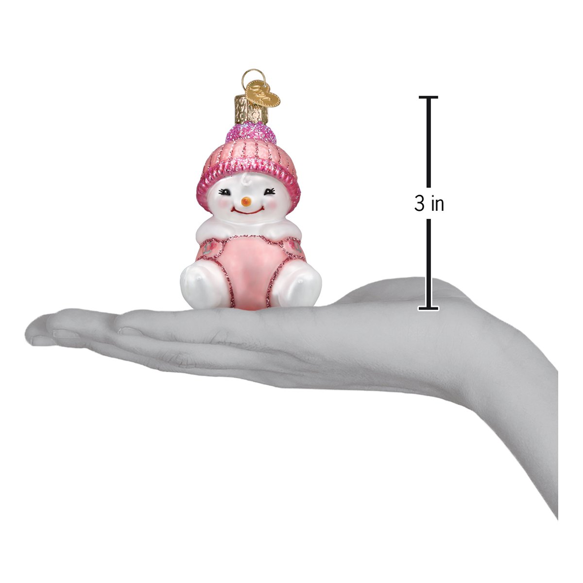 Snow Baby Girl Ornament - Southlake Paws