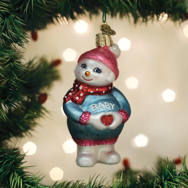 Expectant Snowlady Ornament - Southlake Paws