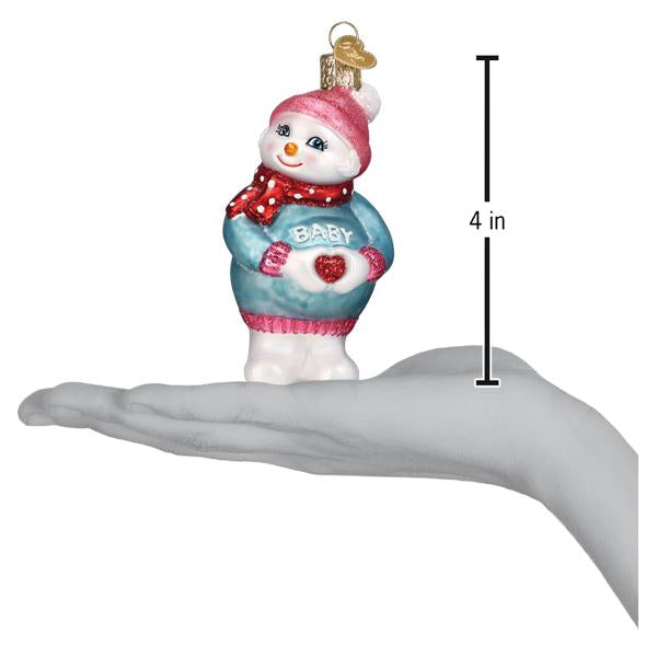 Expectant Snowlady Ornament - Southlake Paws
