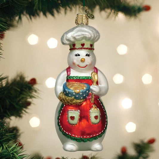 Snow Woman Chef Ornament - Southlake Paws