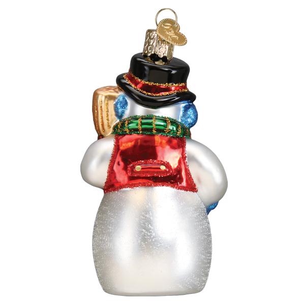 Snowman With Face Mask Ornament - Southlake Paws