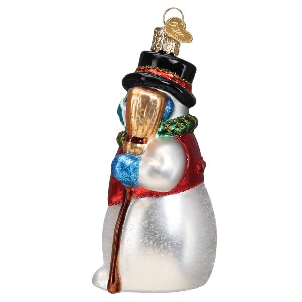Snowman With Face Mask Ornament - Southlake Paws