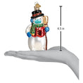 Load image into Gallery viewer, Snowman With Face Mask Ornament - Southlake Paws
