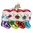 Load image into Gallery viewer, Snow Family Of 4 Ornament - Southlake Paws
