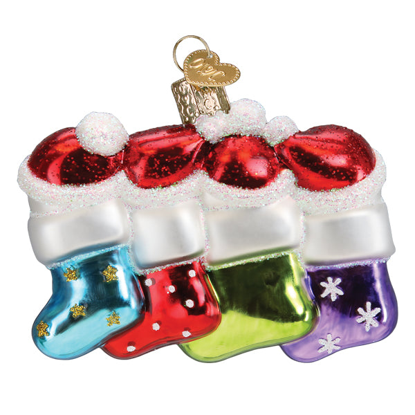 Snow Family Of 4 Ornament - Southlake Paws
