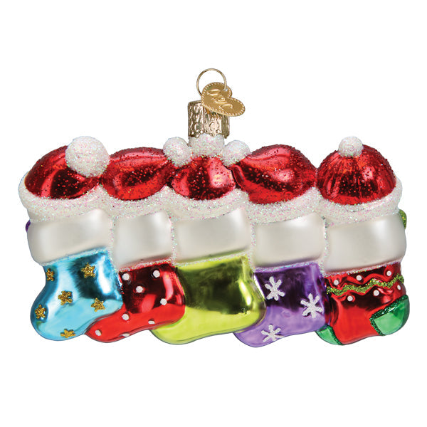 Snow Family Of 5 Ornament - Southlake Paws