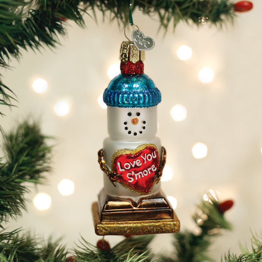 Love You S'more Snowman Ornament - Southlake Paws