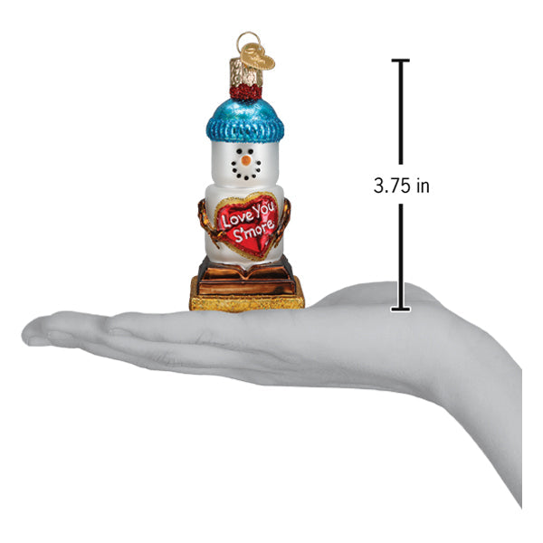 Love You S'more Snowman Ornament - Southlake Paws