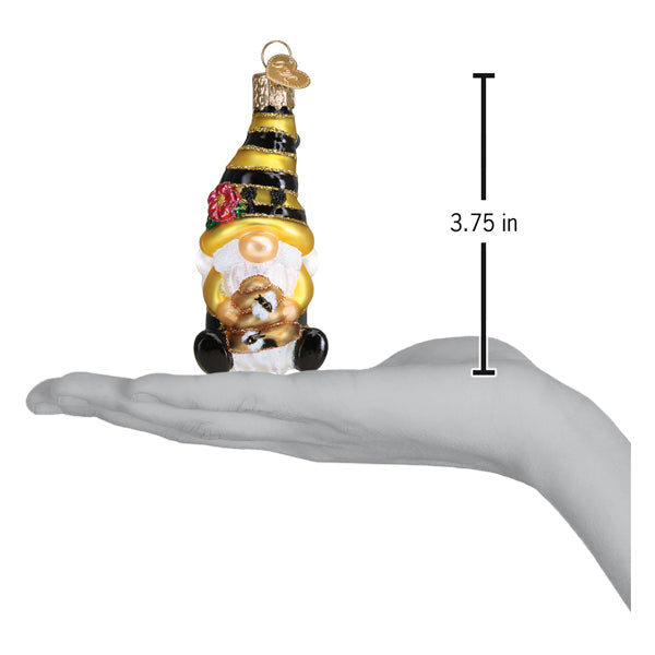 Bee Happy Gnome Ornament - Southlake Paws