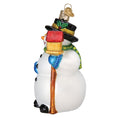 Load image into Gallery viewer, Snowman With Cardinal Ornament - Southlake Paws
