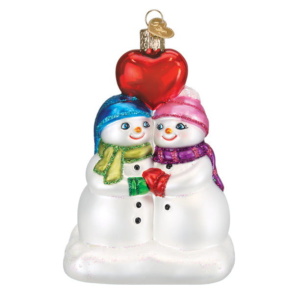Snow Couple's First Christmas Ornament - Southlake Paws