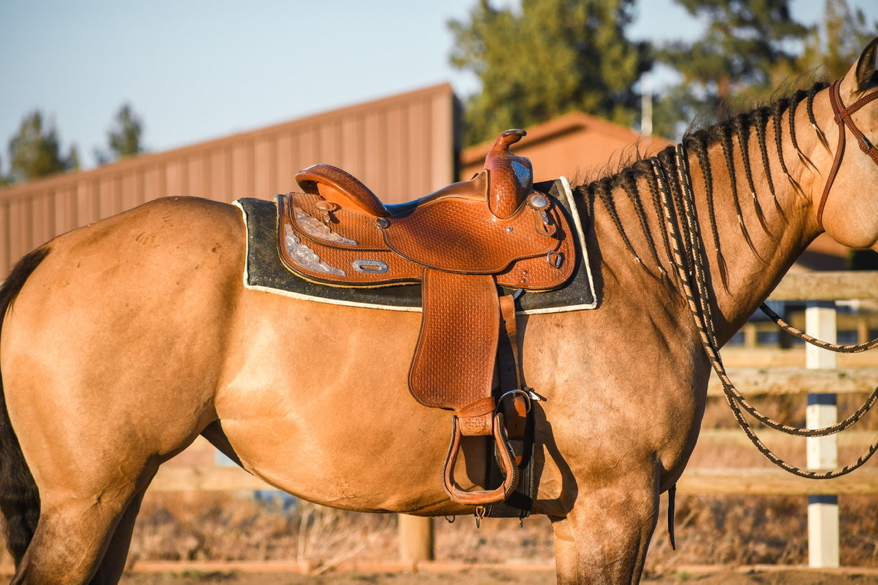 Jade Green Western Saddle Pad