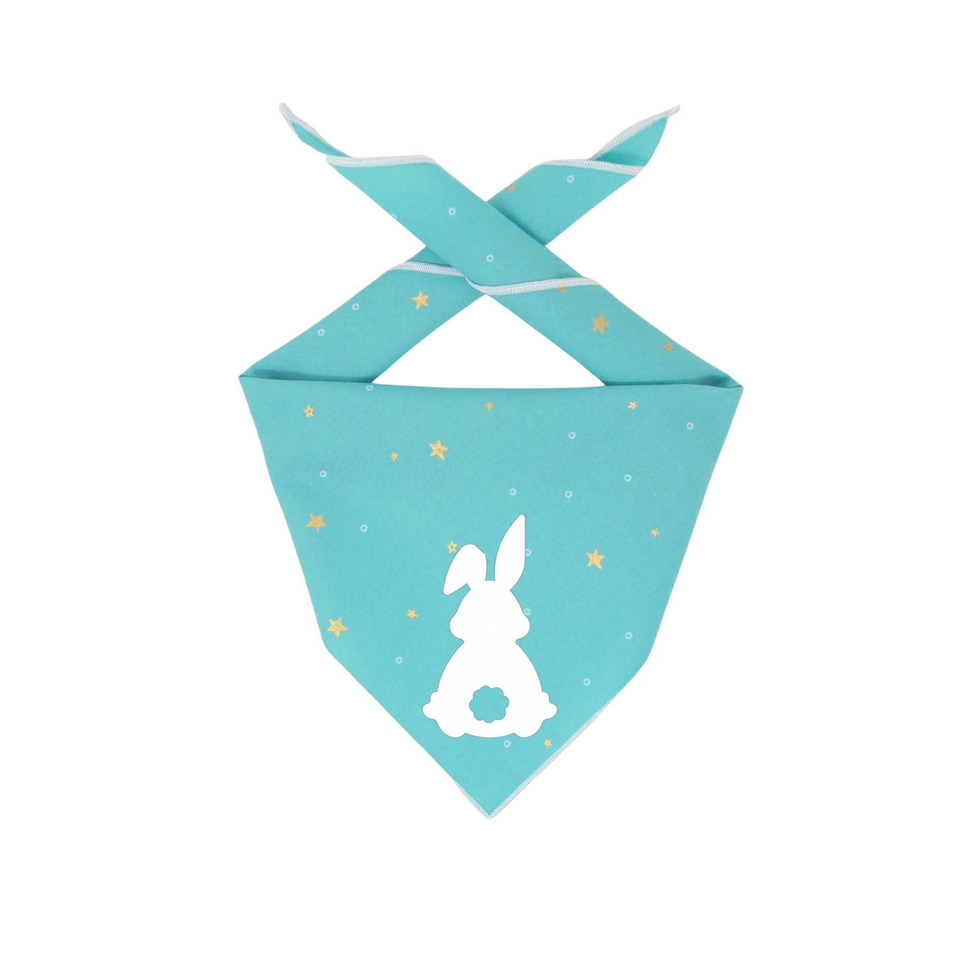 Easter, Easter Bandana, Easter Bunny, Spring Bandana, Blue Bunny - Southlake Paws