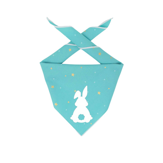 Easter, Easter Bandana, Easter Bunny, Spring Bandana, Blue Bunny - Southlake Paws