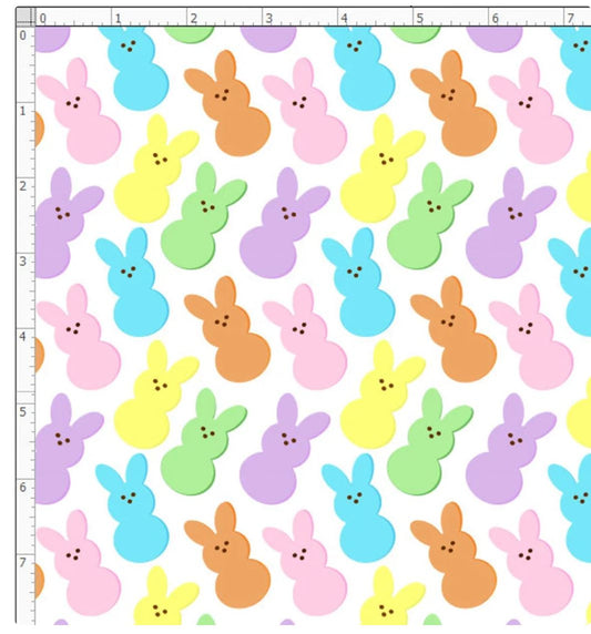 Easter Bandana, Easter Peeps, Bunny, Marshmallow, Spring Bandana - Southlake Paws