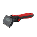 Small Deshedding Tool Red For Short Coat Dogs and Cats by Refuresh