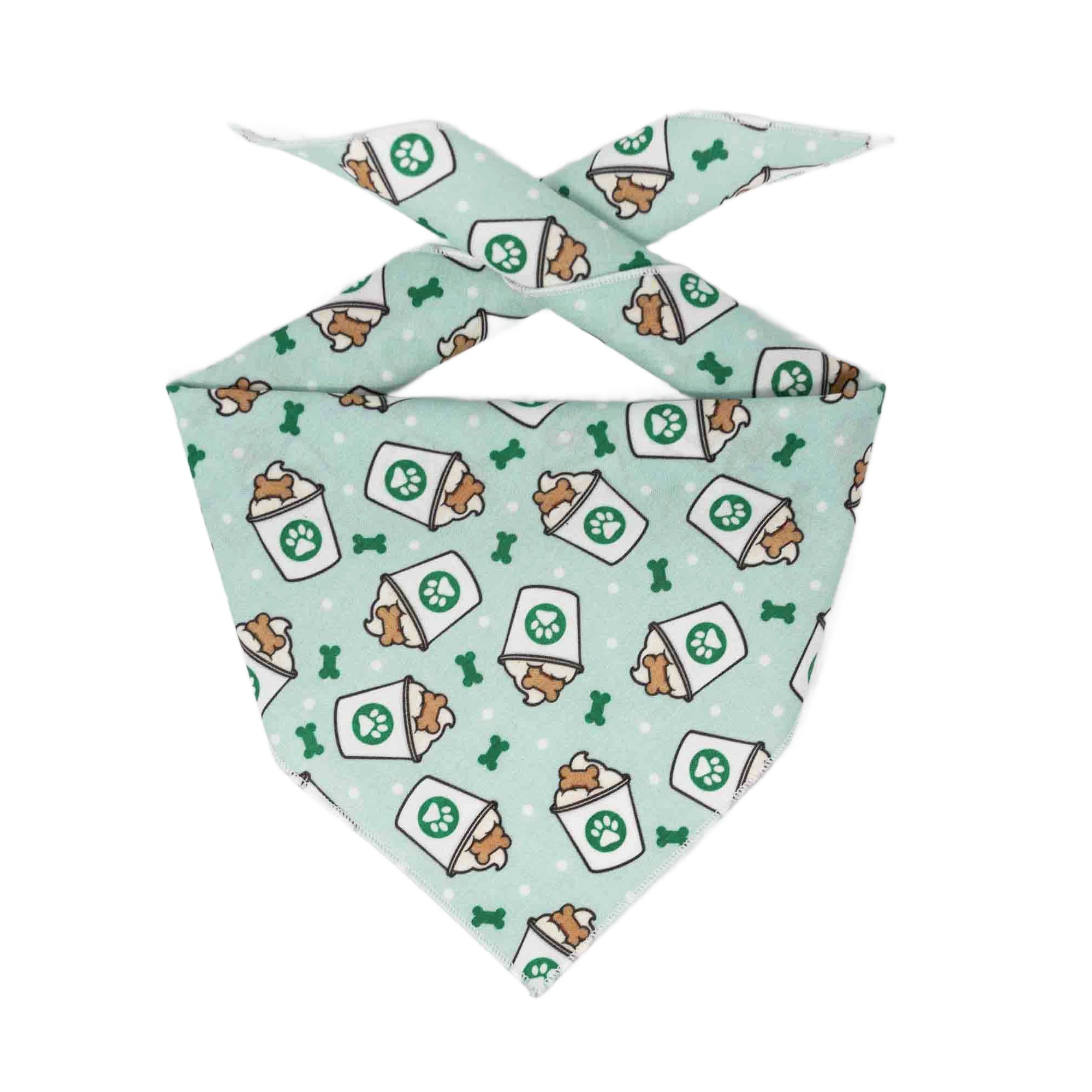 Coffee Bandana | Food Dog Tie Bandana | Dog Treat | Dog Bandana - Southlake Paws
