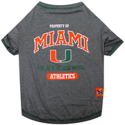 NCAA U Of Miami Pet T-Shirt