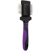 Mini Deshedding Medium Firm Purple Slicker Brush by Dog Fashion Spa