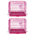 Load image into Gallery viewer, 24-42" Collapsible Pink Dog Crate RED24-42
