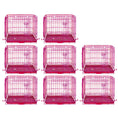 Load image into Gallery viewer, 24-42" Collapsible Pink Dog Crate RED24-42
