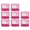 Load image into Gallery viewer, 24-42" Collapsible Pink Dog Crate RED24-42
