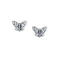 Load image into Gallery viewer, Petite Crystal Butterfly Stud Earrings
