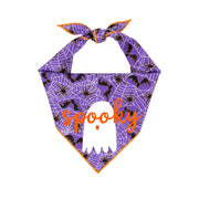 Halloween Bandana | Halloween Dog Bandana | Spider, Spider Web Ghost