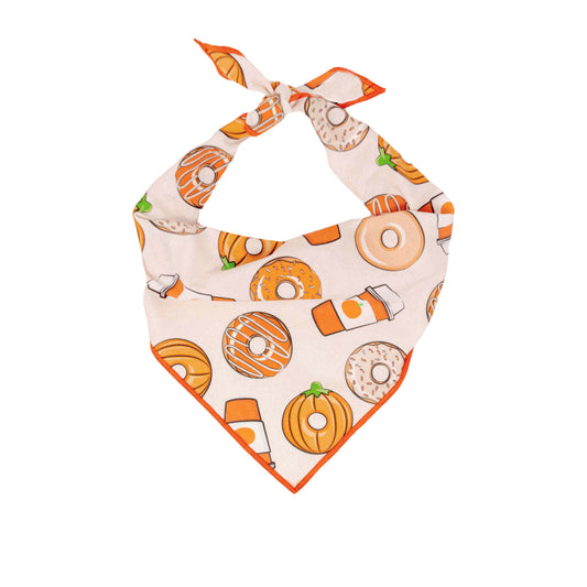 Pumpkin Spice | Fall Bandana | Pumpkin Bandana | Donut | Halloween Dog Bandana - Southlake Paws