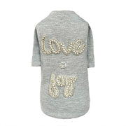 Love N Joy Dog Tee- Gray