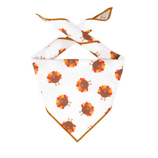 Fall Thanksgiving Bandana | Turkey Bandana | Holiday Dog Bandana | Fall Bandana | Little Turkey's - Southlake Paws