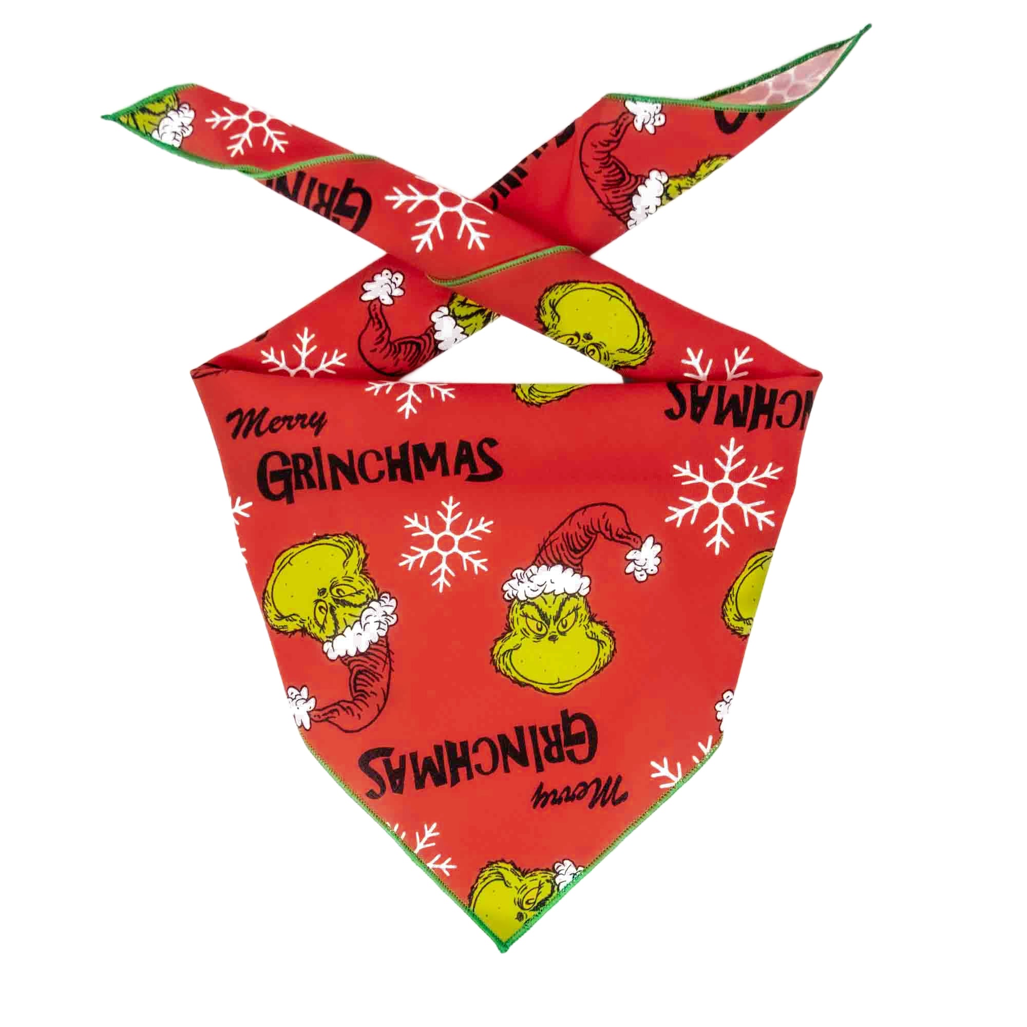 Christmas Bandana |  XMAS Bandana | Holiday Bandana | Grinch - Southlake Paws